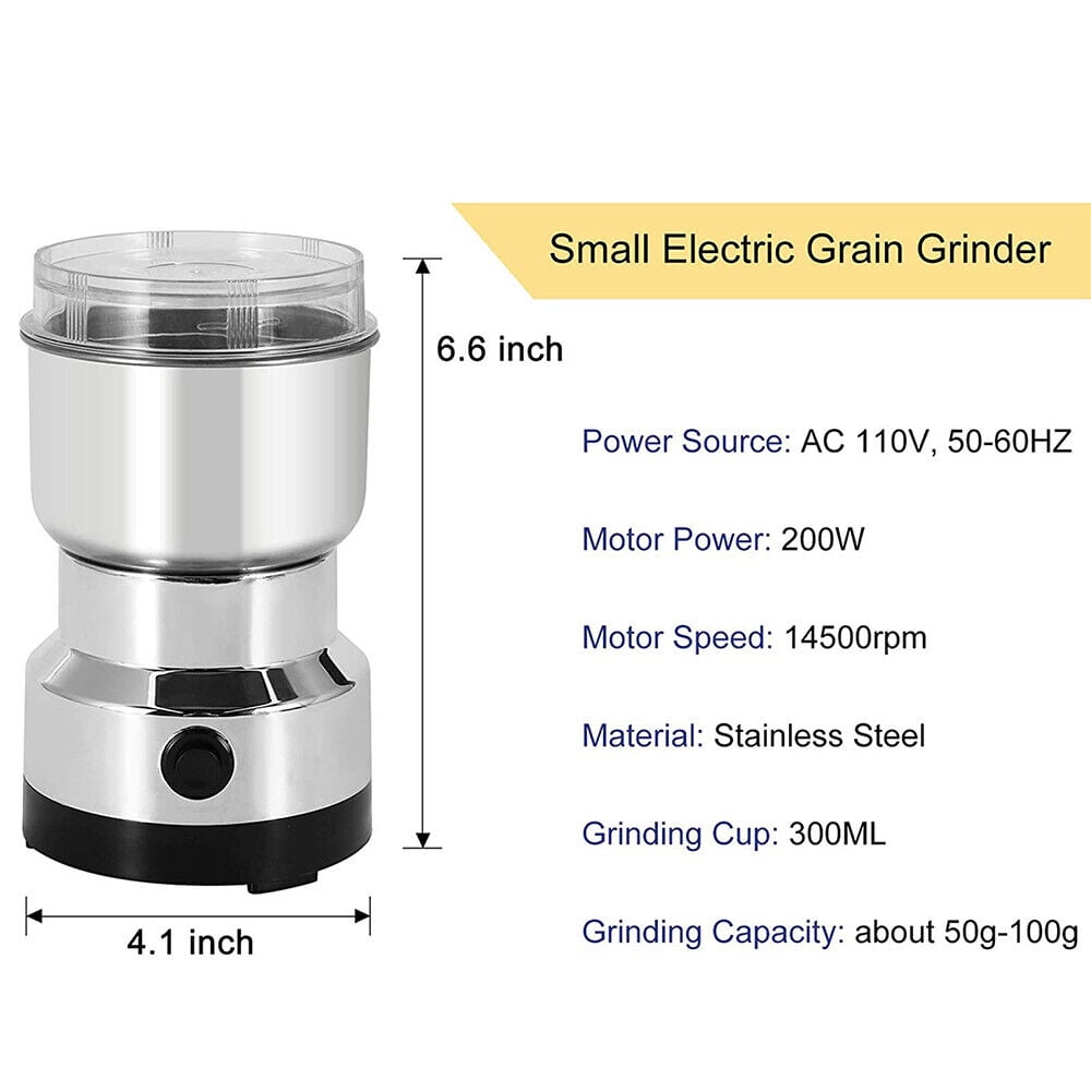 JahyShow Electric Coffee Bean Grinder Nut Seed Herb Grind Spice Crusher Mill Blender