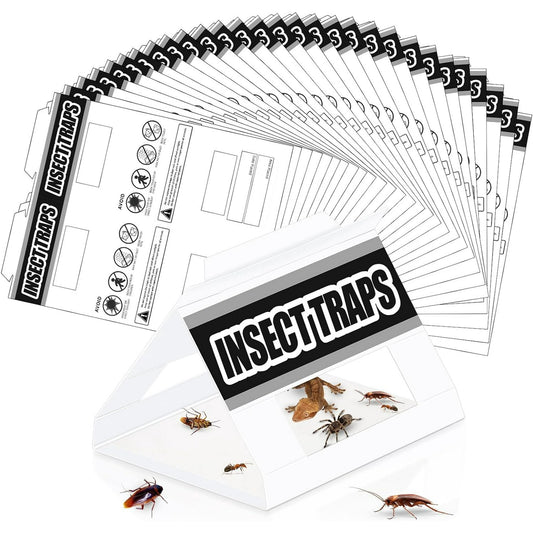 Cockroach Bug Ant Spider Sticky Traps 36 Pcs Non-Toxic Pest Killer Indoor Use Safe for Children & Pets