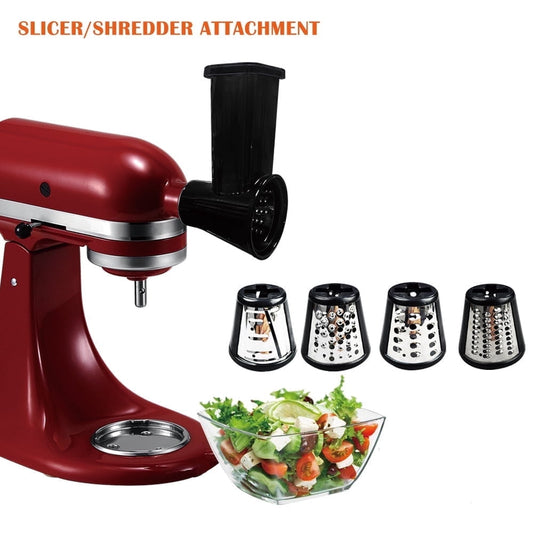 JLLOM Fresh Prep Slicer/Shredder Attachment For Kitchen Aid Stand Mixer Food Processor