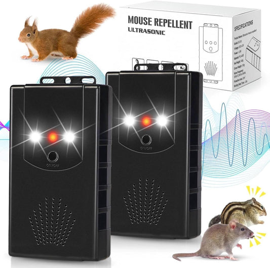 Easy Installation Battery Operated Under Hood Rodent Repeller Keep Mice & Rodents Away 2 Pack