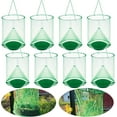 Effective Outdoor Hanging Fly Trap 8 Pack, Waterproof Bait Tray Reusable Stable Family Farms Gardens Restaurants - Ranch Fly Repellent
