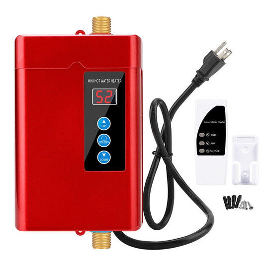 110V Kitchen Electric Hot Tankless Water Heater Sink Instant Boiler Bathroom