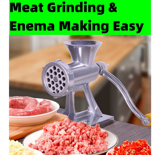 JahyShow Food grade all aluminum alloy meat grinder Manual meat grinder domestic sausage filling machine Food meat grinder sausage noodle meat grinder
