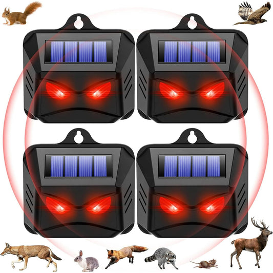 Jinyi 4Pcs Solar Predator Control Light Coyote Deterrent Deer Bird Repeller Lamp Animal Repellent for Garden Farm