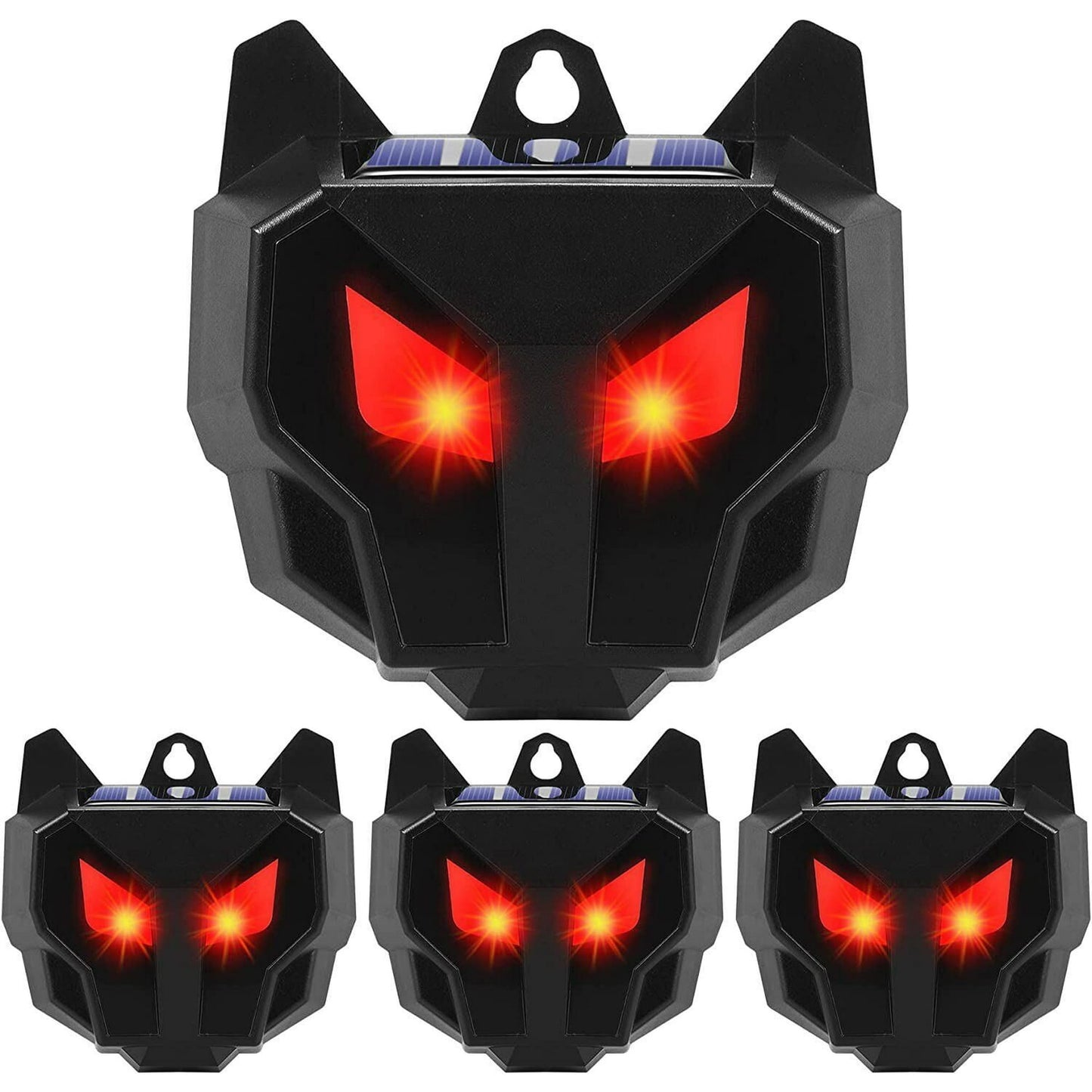 4 X Solar Powered Nocturnal Wild Animal Repeller Bionic Eyes Predator For Yard