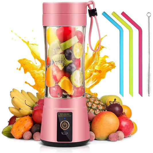 JahyShow Portable Blender, 380ml,Pink