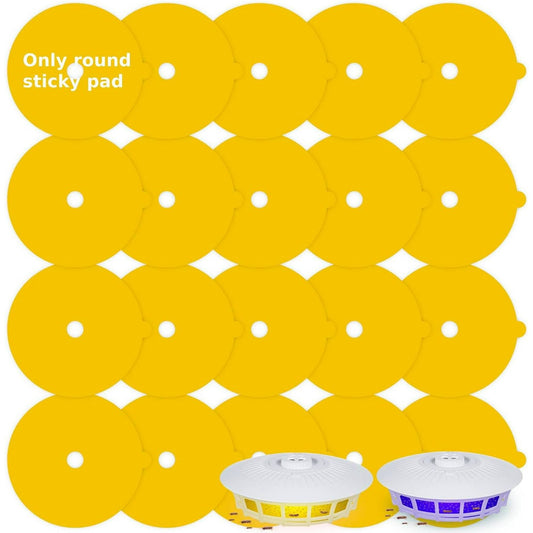 20 Pack Flea Trap Refill Discs 4.95 Inches Sticky Pad Refills, Natural Odorless Glue Board Replacement for Flea Trap, Safe for People and Pets