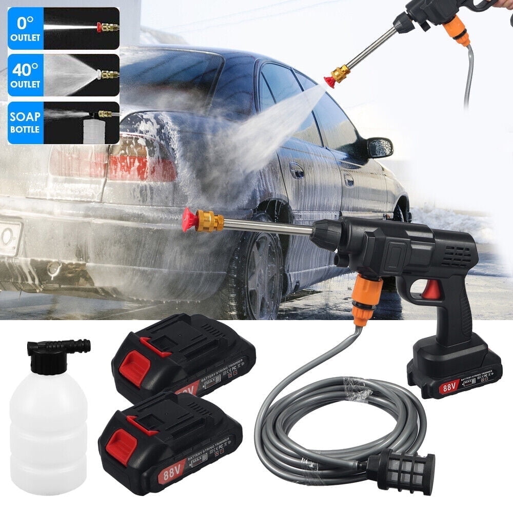 Cordless Electric High Pressure Water Spray Car Gun Portable Washer Cleaner Yard
