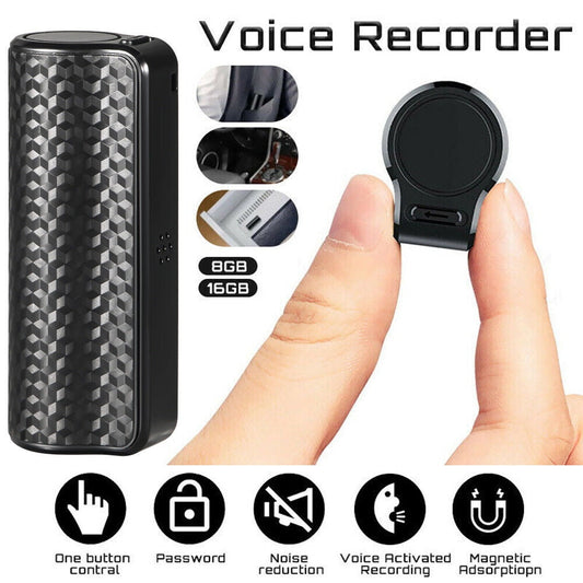 Mp3 Spy Magnetic Recording Device Hidden Voice Activated Mini Audio Recorder (8GB)