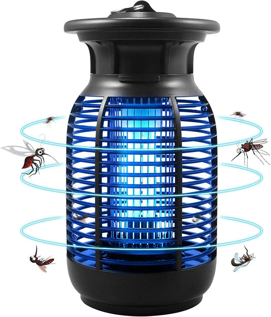 Safe & Effective Bug Zapper, Fly Traps for Indoors and Outdoors, 4250V High Powered Electric Insect Trap, Waterproof Mosquito Killer for Home Patio Office