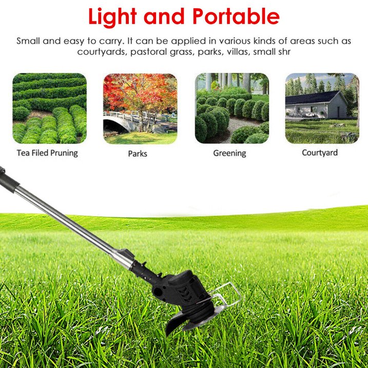 Cordless Weed Eater 900W Electric Brush Cutter Lawn Edger Grass String Trimmer