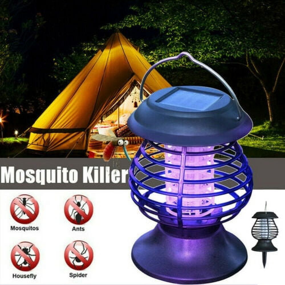 Solar Powered Mosquito Killers Light Insects Killing Hanging Lamp Garden Outdoor