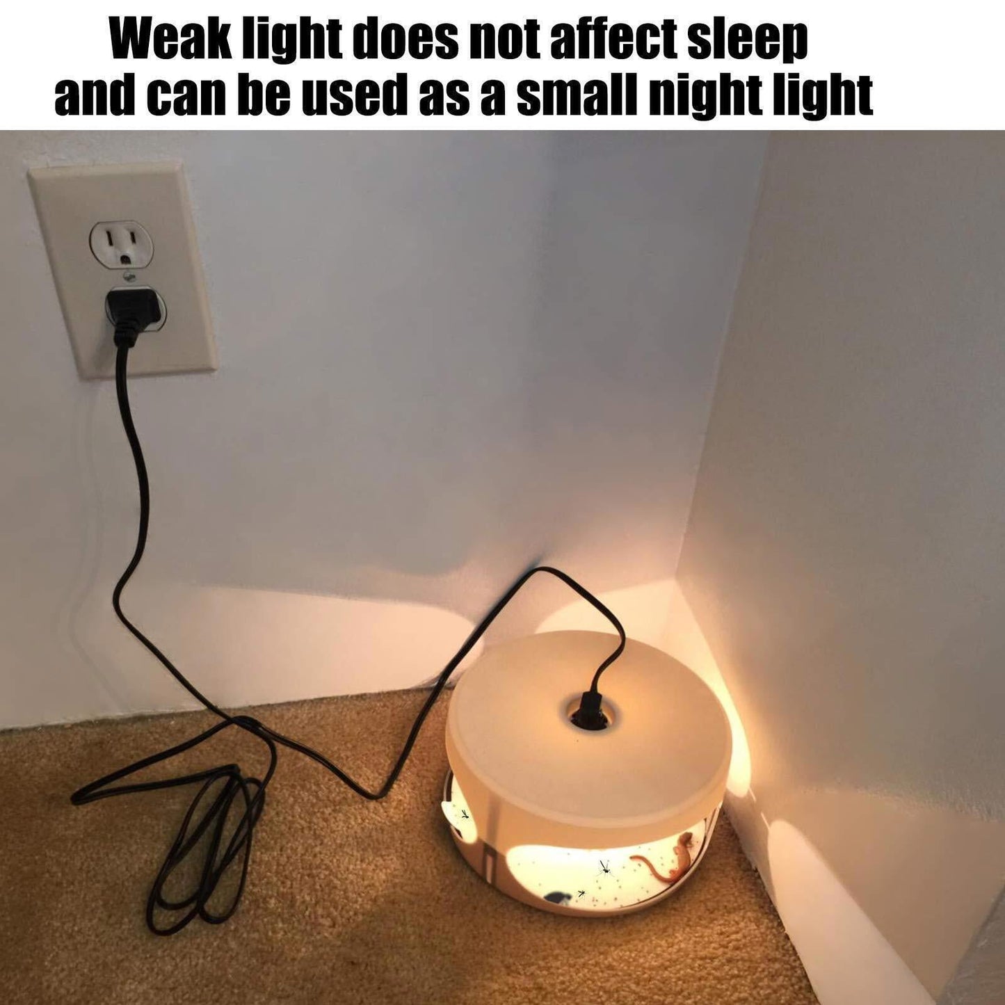 Safe Flea Trap Attract Catch Fleas, Bedbugs, Mosquitoes Robust ABS Shell Easy to Operate Light Yellow