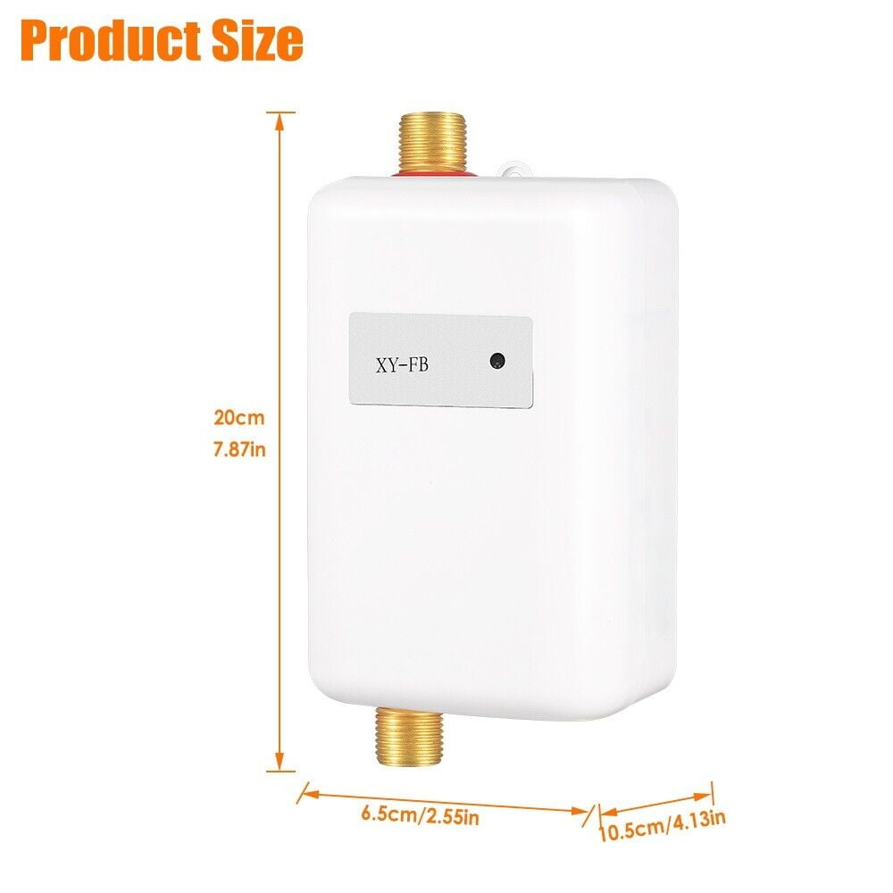 3000W Instant Hot Water Heater Electric Tankless On Demand House Shower Sink