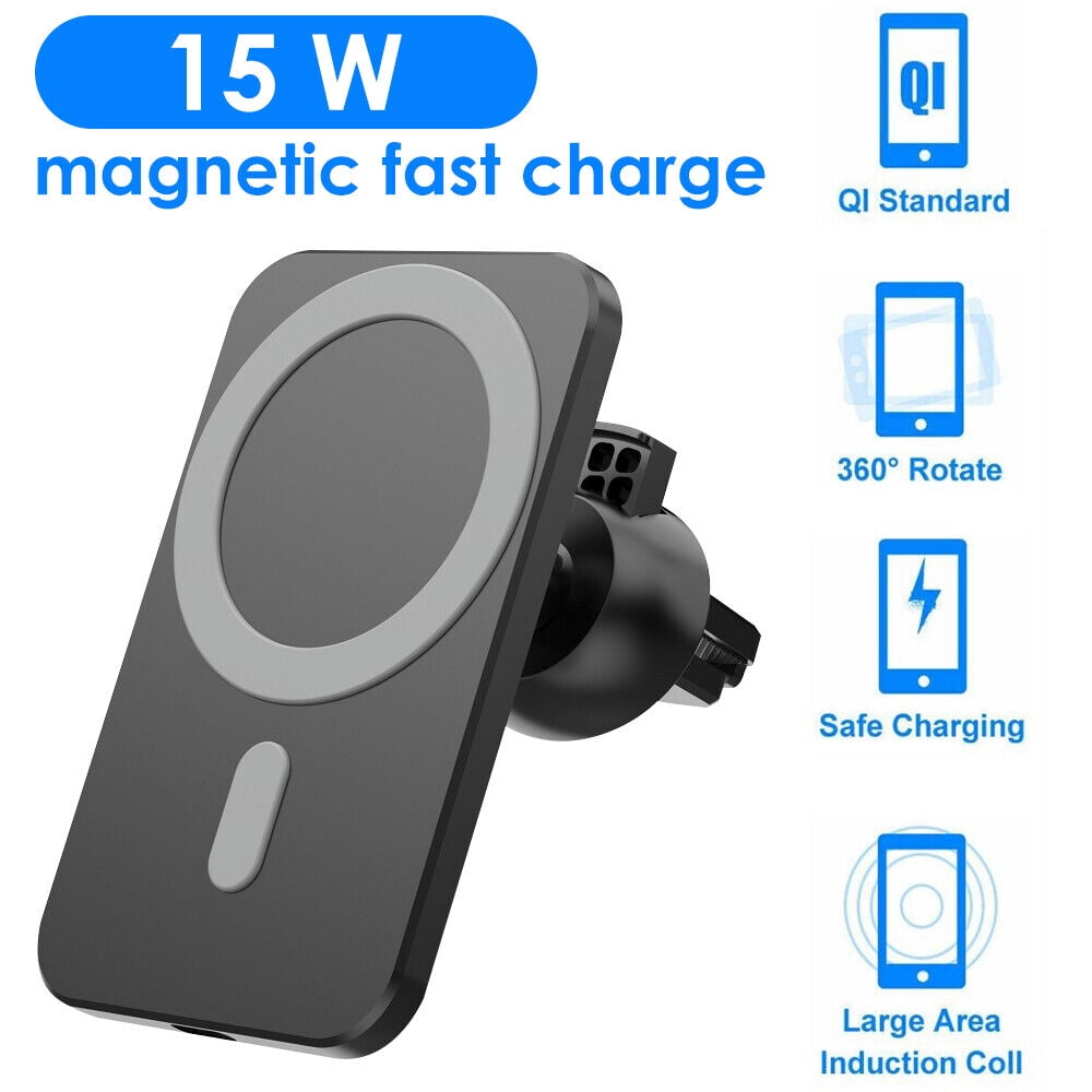 Wireless Car Charger Magnetic Wireless Charger Car Mount Holder for iPhone 12/13/14 Pro Max