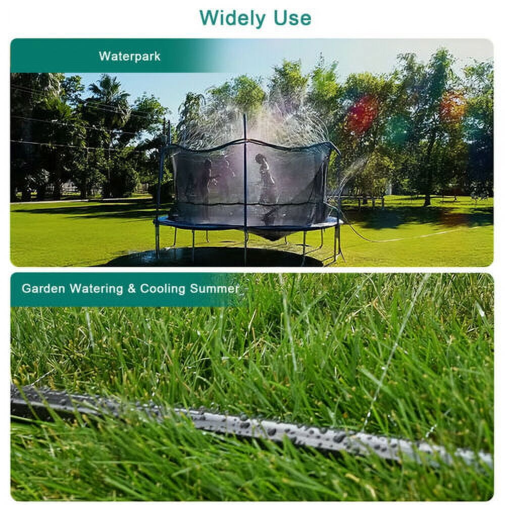 39Ft/49Ft Trampoline Sprinkler Kids Summer Outdoor Water Toy Fun Waterpark Spray