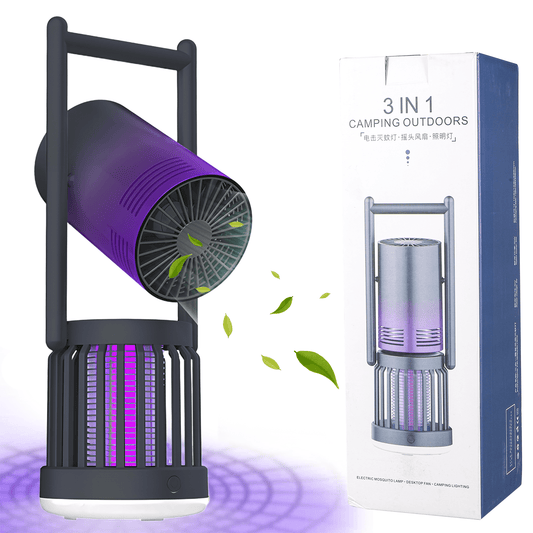 3 in 1 Bug Zapper and Mosquito Trap Featuring LED Light and Fan Great for Camping and Garden Insect Repellent (No ratings yet)