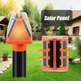 24Hrs Automatic Solar Power Mole Repellent 4-Pack Deterrent Spikes for Lawns & Yard Waterproof Outdoor Ultrasonic