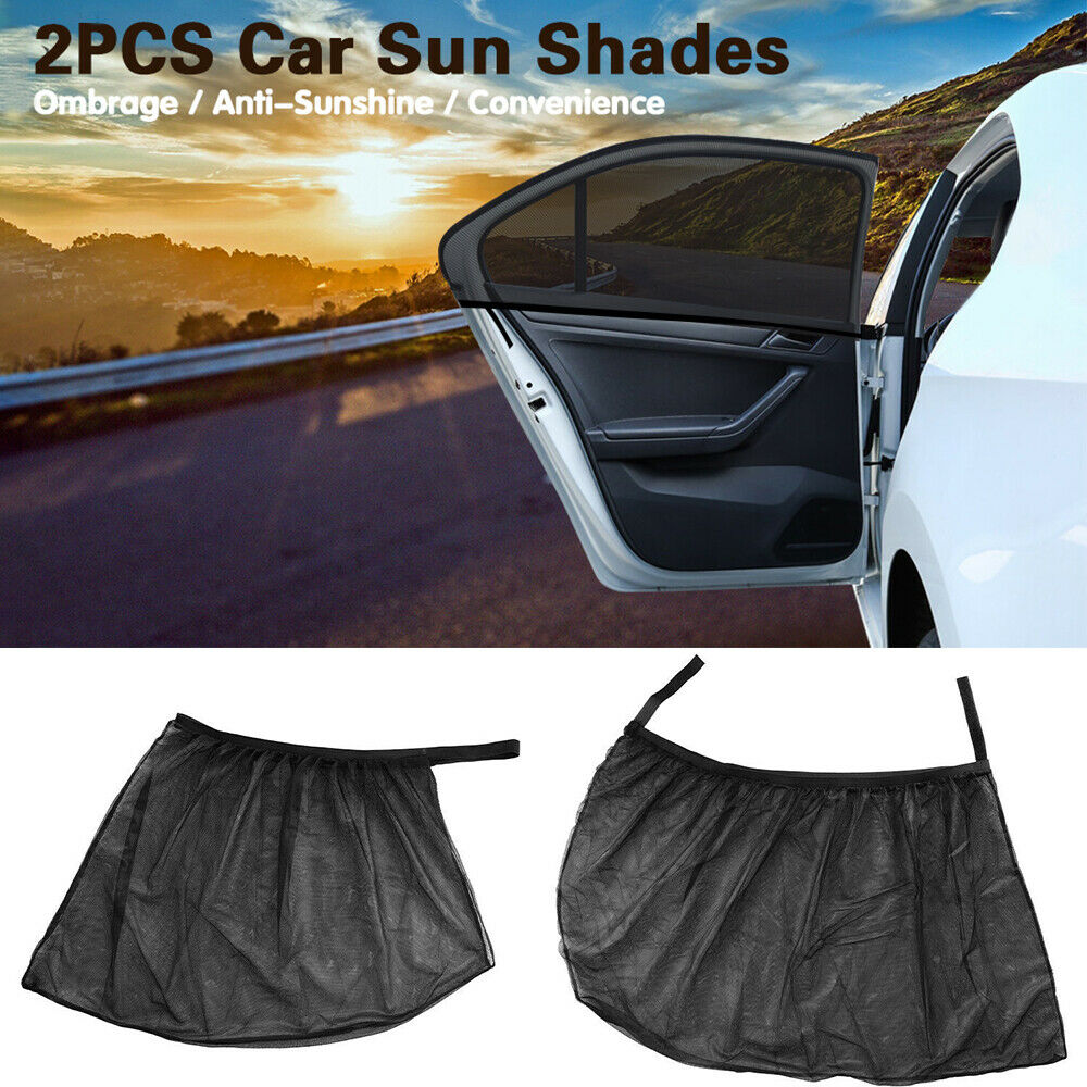 Car Window Screen Mesh Cover Privacy Mosquito Bugs Net Sun UV Protection Camping