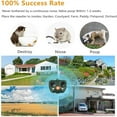 1Pc Ultrasonic Animal Repeller Solar Powered Pest Repellent with Motion Sensor LED Flashing Lights IPX4