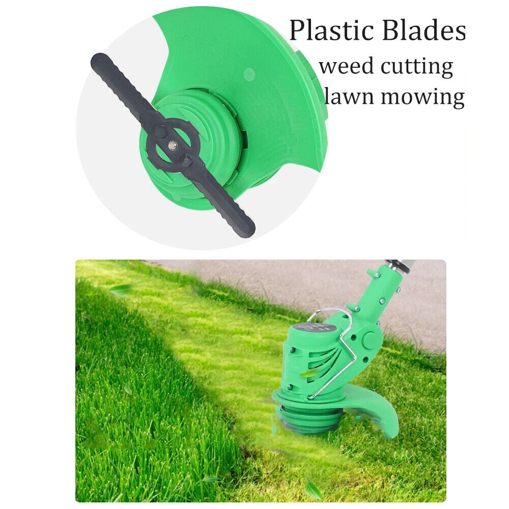 Electric Grass String Trimmer Cordless Weed Eaters Lawn Edger Weed Wacker Cutter with 2 Battery