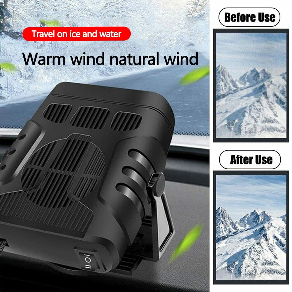 12V Car Heater,Portable Car Heater, Car Heater Auto Defogger 360° Rotatable Heater