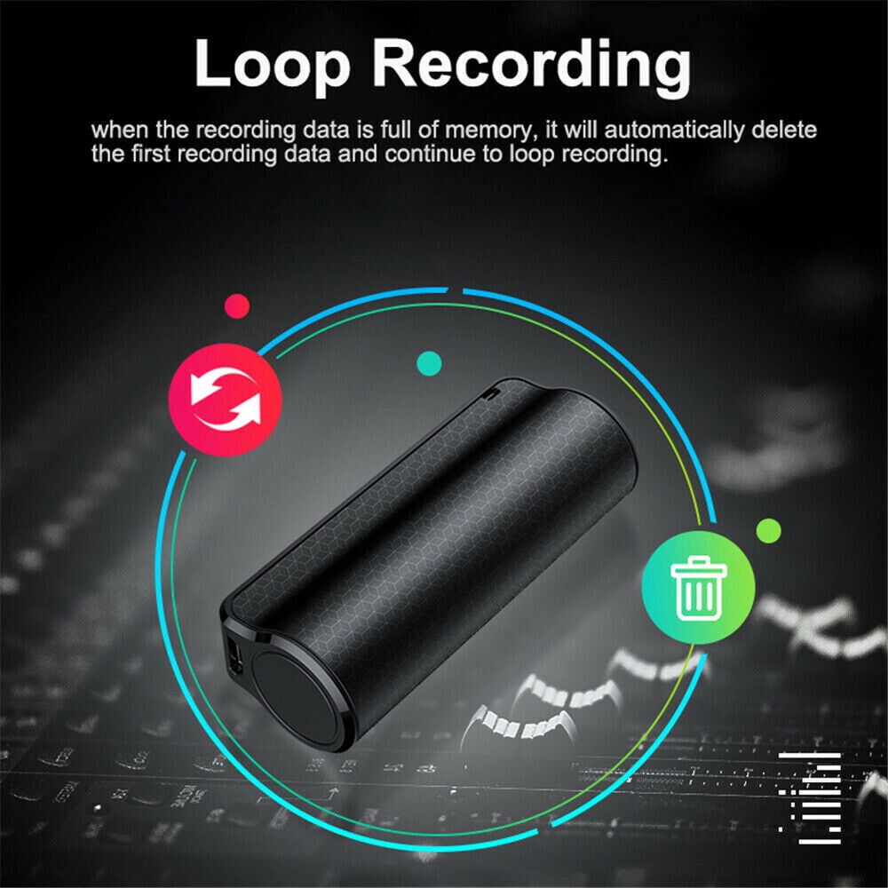 Mp3 Spy Magnetic Recording Device Hidden Voice Activated Mini Audio Recorder (8GB)