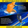 Cordless Lawn Mower Kit Powerful DC Motor Safety Brush Cutter Blades Adjustable Handle