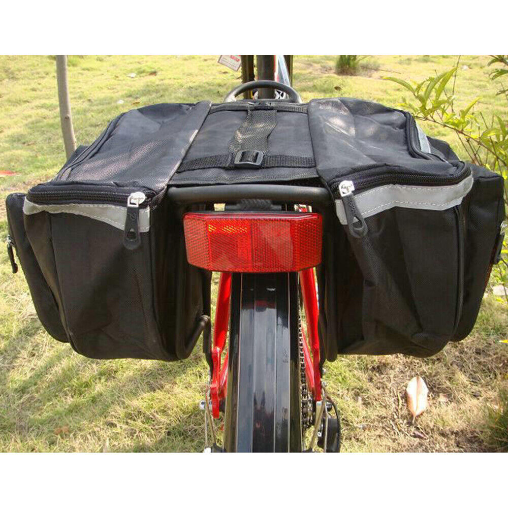 25L 600D Waterproof Cycling Bicycle Rear Rack Seat Trunk Saddle Bag Bike Storage Pouch