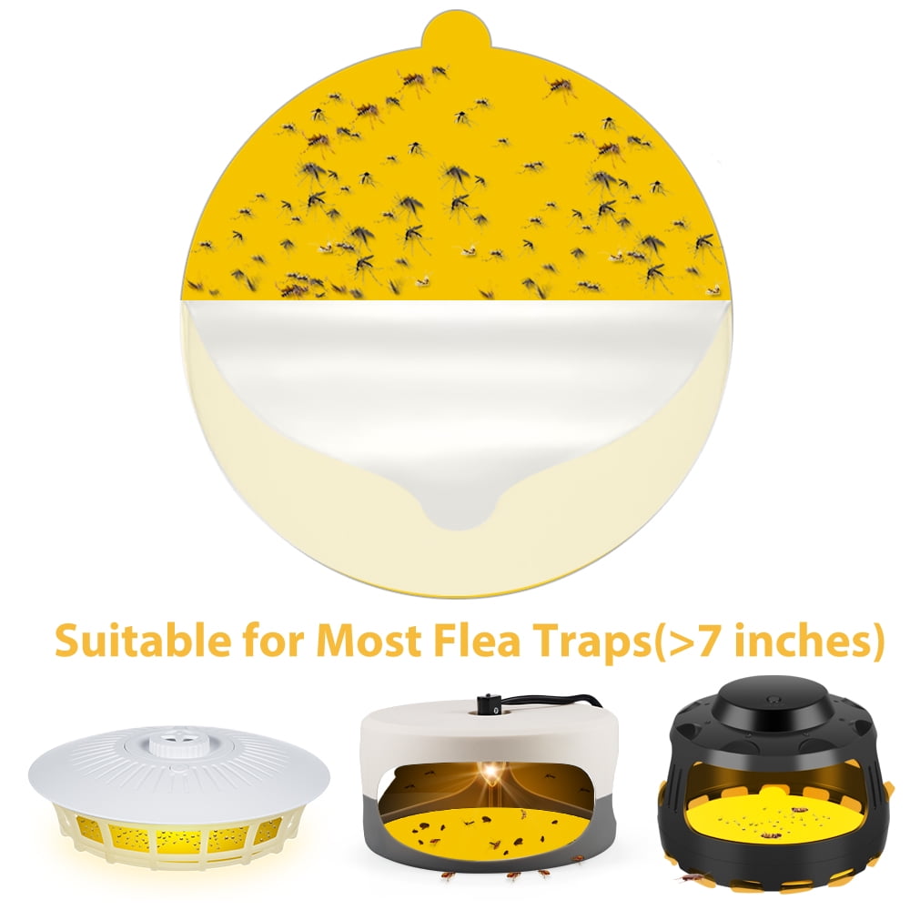 20-Pack Refill Sticky Glue Boards 7" for Indoor Insect Trap Bug Catcher Mosquito Lamp Insect Control