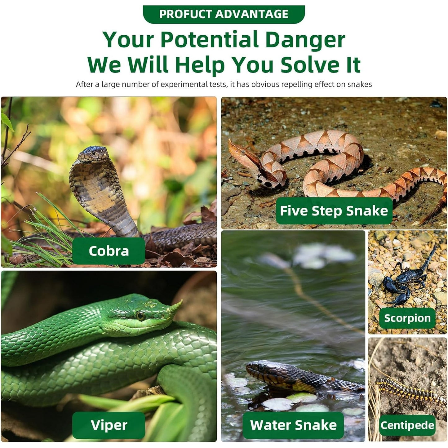4 Pack Solar Mole Repellent Stakes - Get Rid of Moles, Groundhogs, Chipmunks