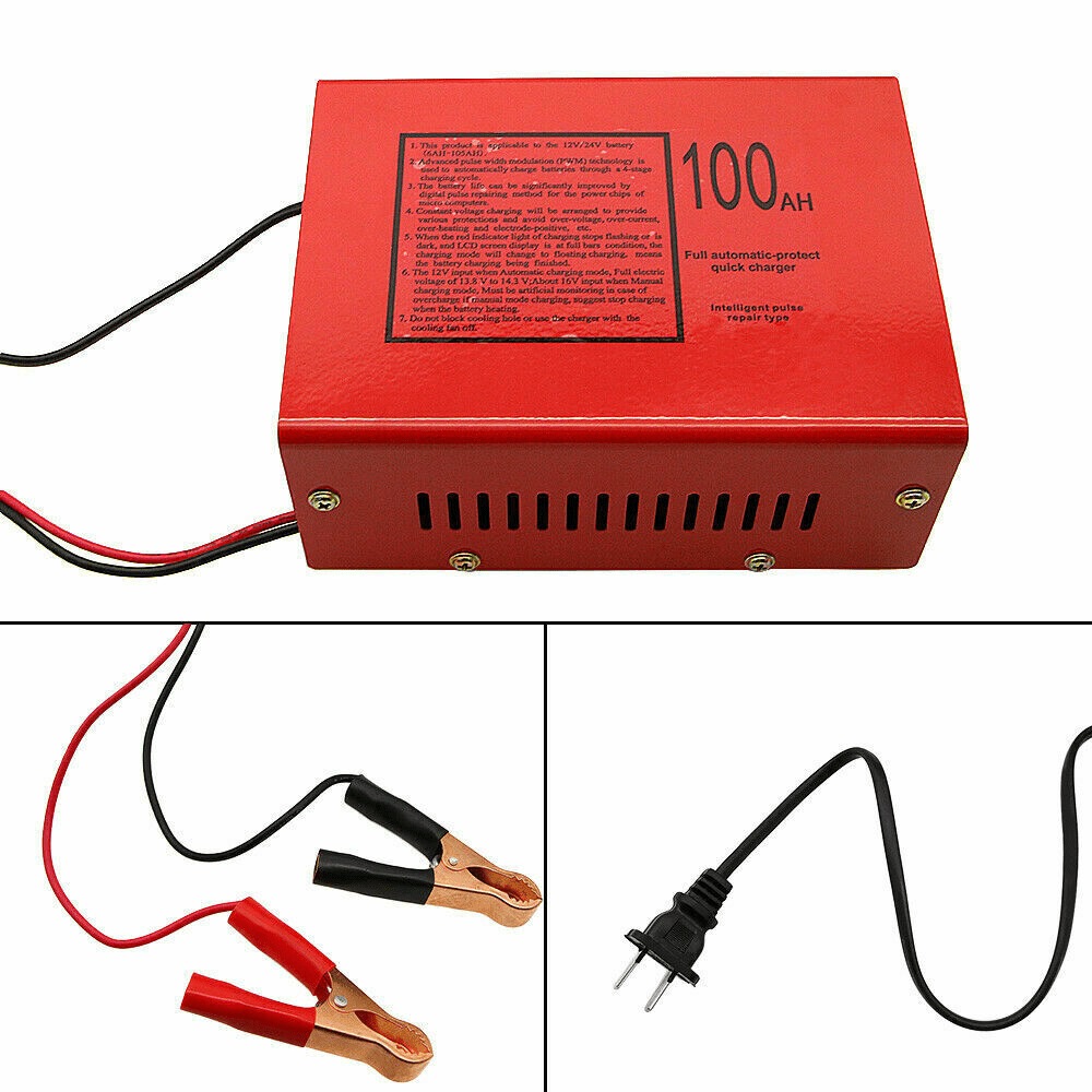 Maintenance-Free Battery Charger 12V/24V 10A 140W Output For Electric Car Best