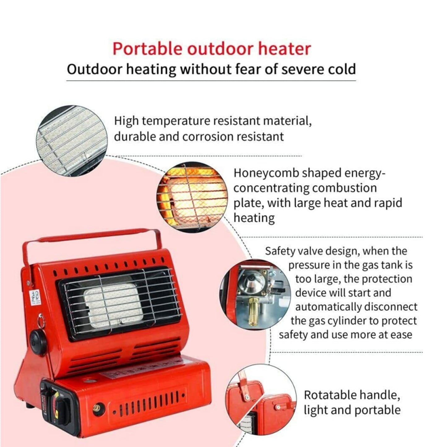 Portable Dual Purpose Heater Double Coherent Heat Source Outdoor Survival Tools