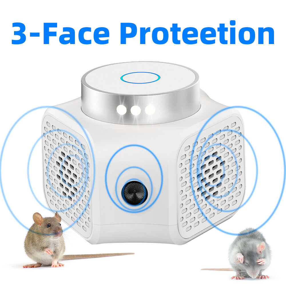 Rodent Repellent Indoor Ultrasonic, Mice Repellent Plug-ins Squirrel Repellent Mouse Deterrent Rat Control Bat Removal for Attic Garage Basement RV Crawl Space