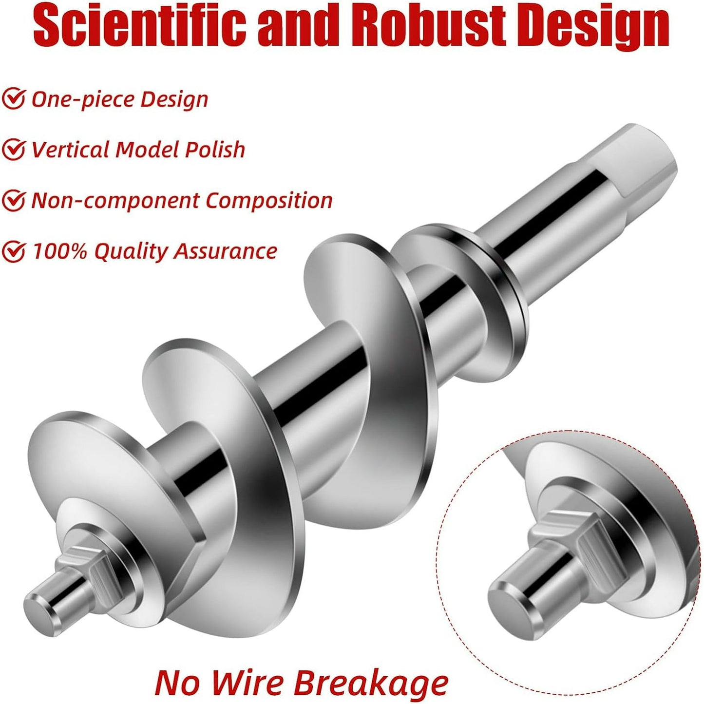 JahyShow 17-Piece Stainless Steel Meat Grinder Attachment for KitchenAid Mixers