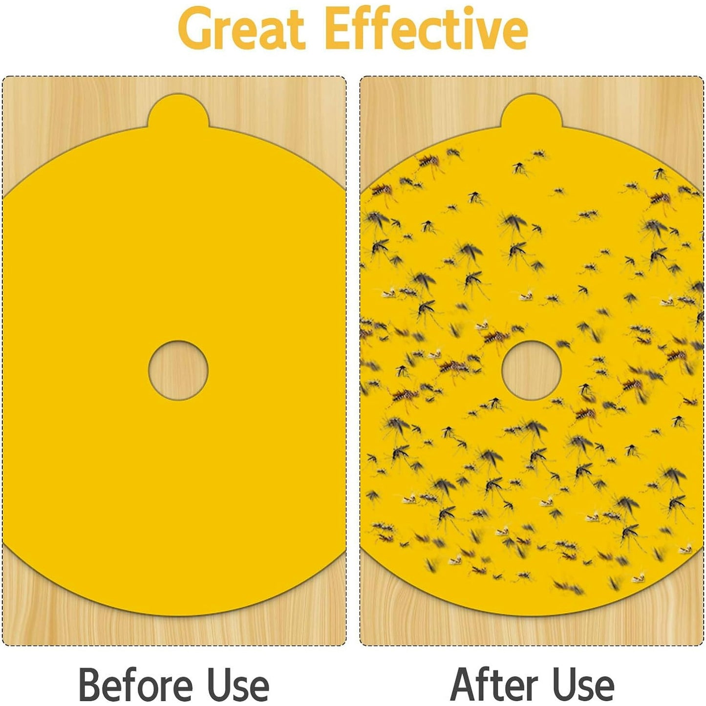 20 Pack Flea Trap Refill Discs 4.95 Inches Sticky Pad Refills, Natural Odorless Glue Board Replacement for Flea Trap, Safe for People and Pets