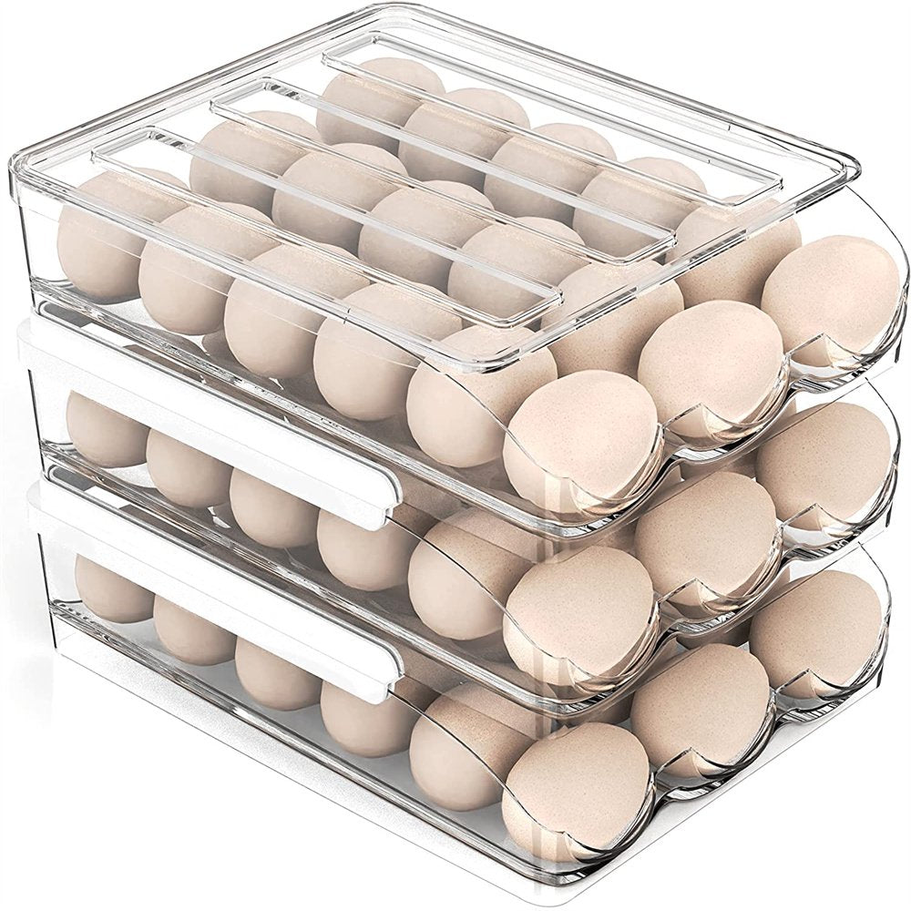 3 Layer Egg Holder Egg Fresh Storage Box for Fridge, Egg Storage Container